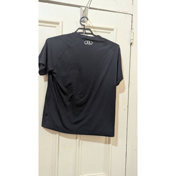 Under Armour Mens Black Short Sleeve Athletic T-Shirt Size L Polyester - Picture 4 of 7